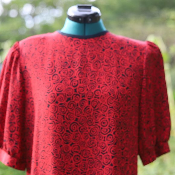 Vintage Laura Henson | abstract print dress - Picture 2 of 12